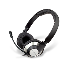 Creative ChatMax HS-720 headset - On-ear USB headset with noise-canceling mic for web chats & PC gaming